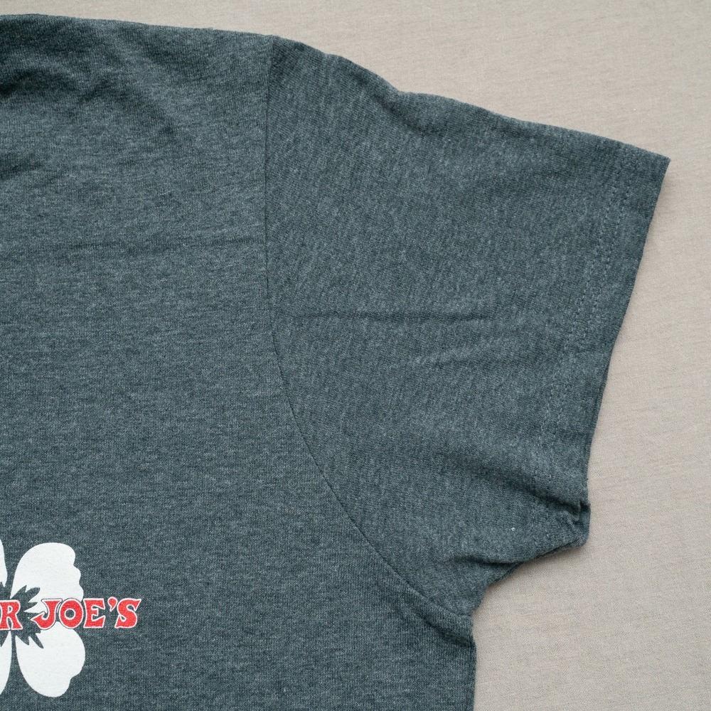 Trader Joes Logo Employee T Shirt Adult Womens Hibiscus Front & Back Print - Picture 7 of 7